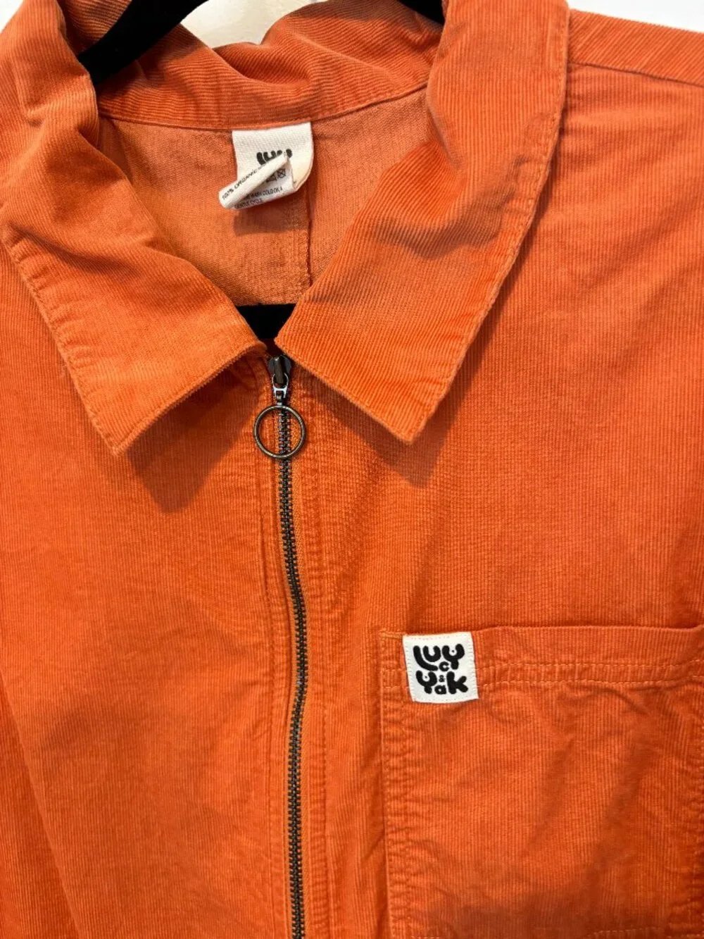 Lucy & Yak Orange Corduroy Jumpsuit (14) - Picture 3 of 8